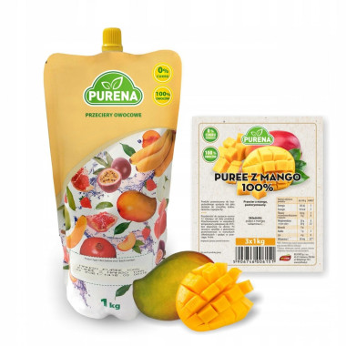 Przecier mango 100% 1KG Purena