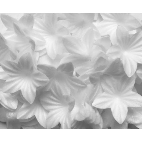 Białe kwiatki mini waflowe...
